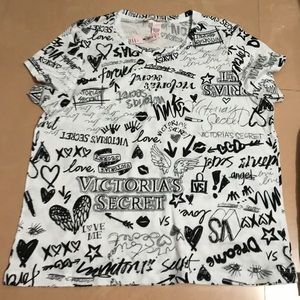Victoria's Secret Tops - Victoria’s Secret baby tee or sleep tee size L Victoria's Secret Tops - Victoria’s Secret baby tee or sleep tee size L
